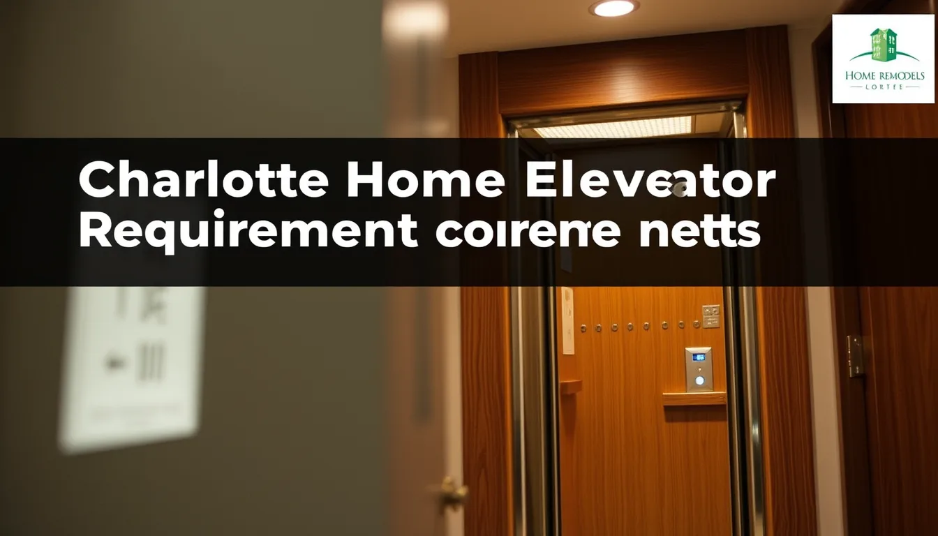 Charlotte Home Elevator Requirements: Building Codes, Space Planning & Installation Timeline